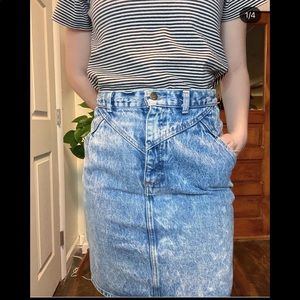 Vintage Acid wash skirt